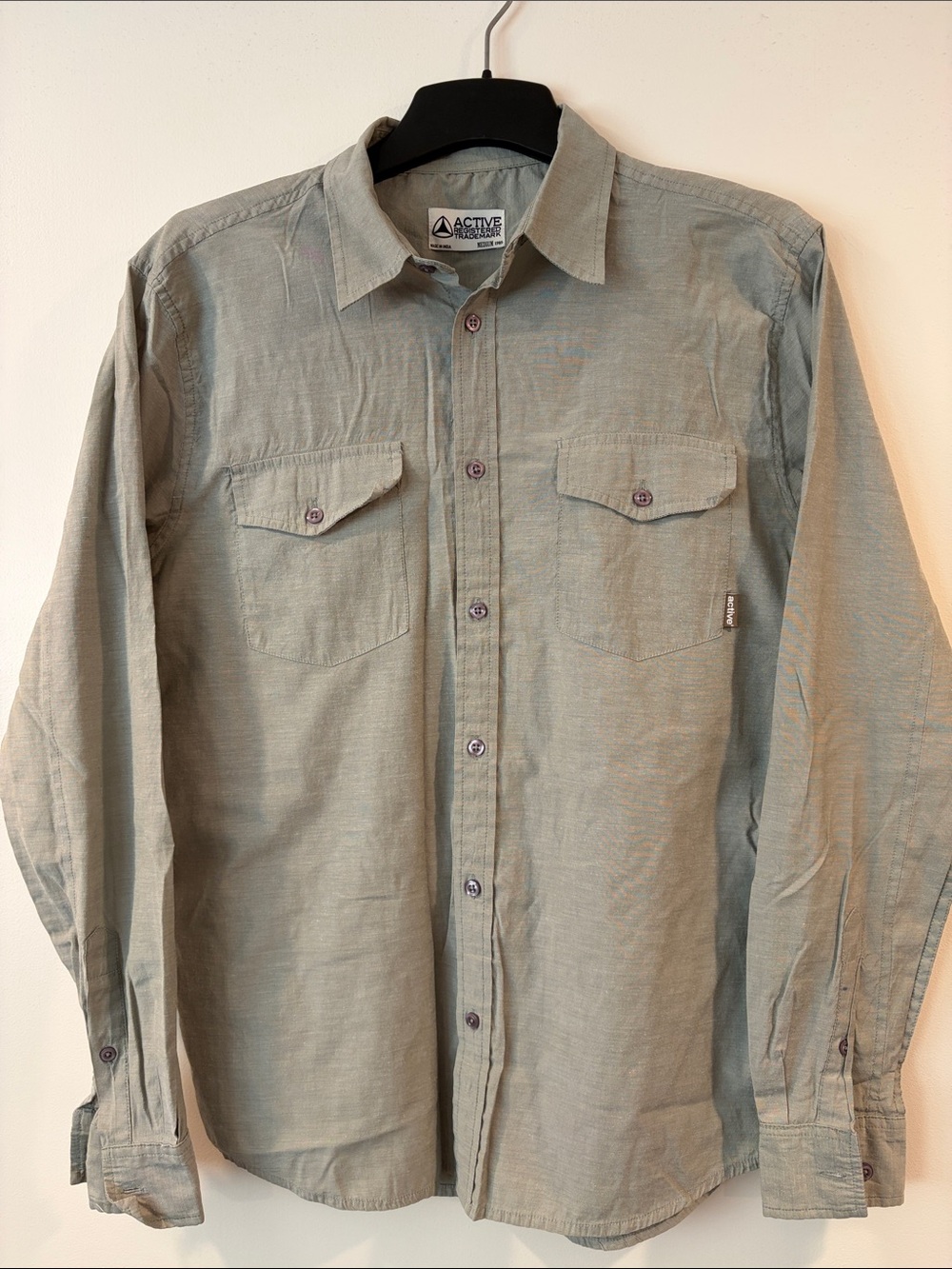 Active Ride Shop Men's Button-Down Shirt - Olive Green